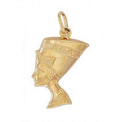 375 9ct Gold 28mm Nefertiti Egyptian Queen Pendant