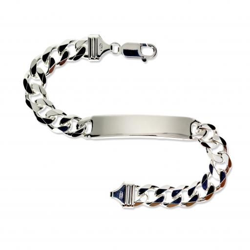 925 Sterling Silver 8.5" Gents 10mm Curb Bracelet