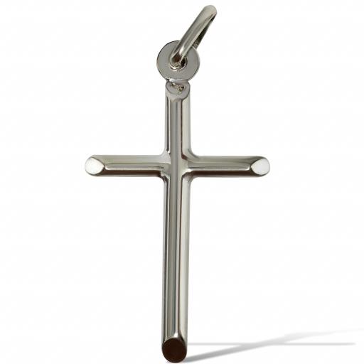 925 Sterling Silver 35x21mm Cross