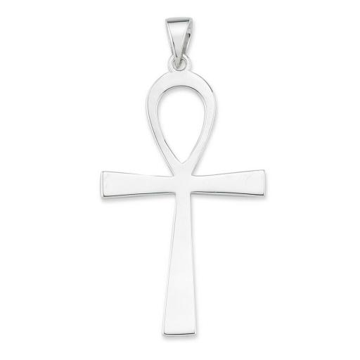 Sterling Silver Polished Egyptian Ankh Pendant