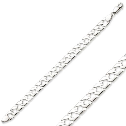 Sterling Silver 6" Baby Curb Link Bracelet