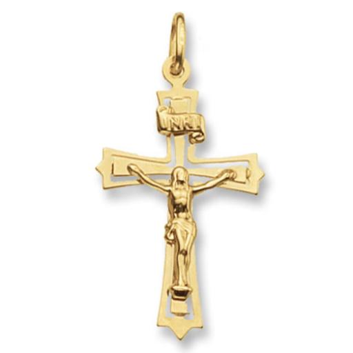 9CT Gold Crucifix Cross Pendant