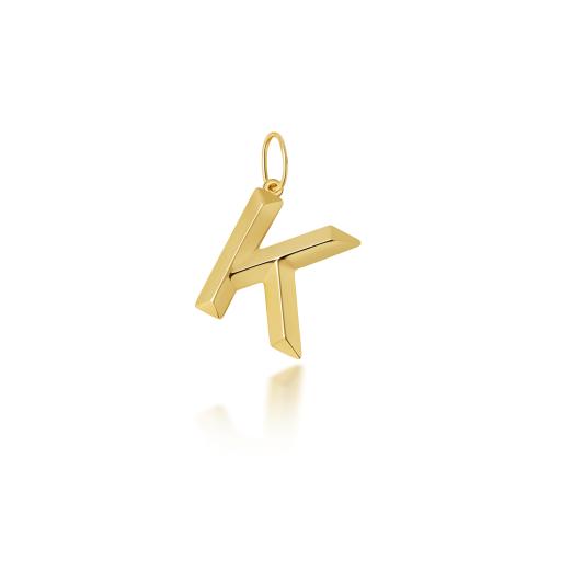 9ct Gold Initial K Pendant