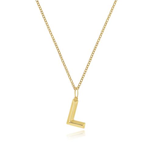 9ct Gold Initial L Pendant