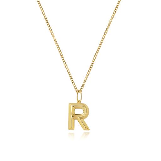 9ct Gold Initial R Pendant