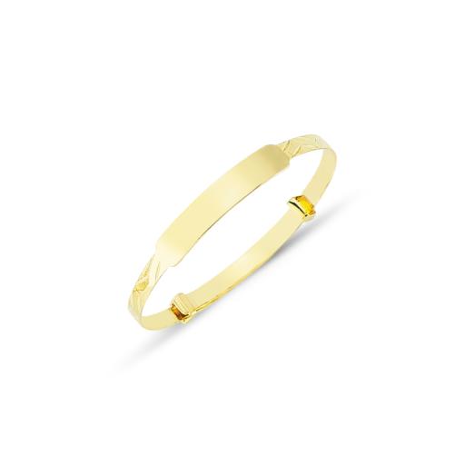 9ct Gold Expanding Baby Identity Bangle