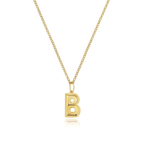 9ct Gold Initial B Pendant