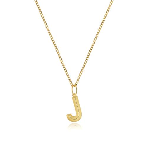 9ct Gold Initial J Pendant