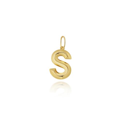 9ct Gold Initial S Pendant