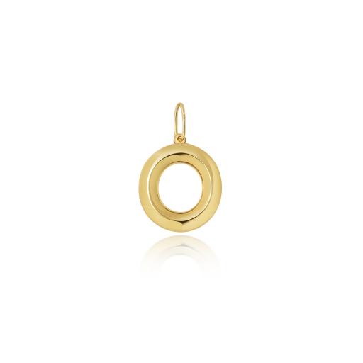 9ct Gold Initial O Pendant