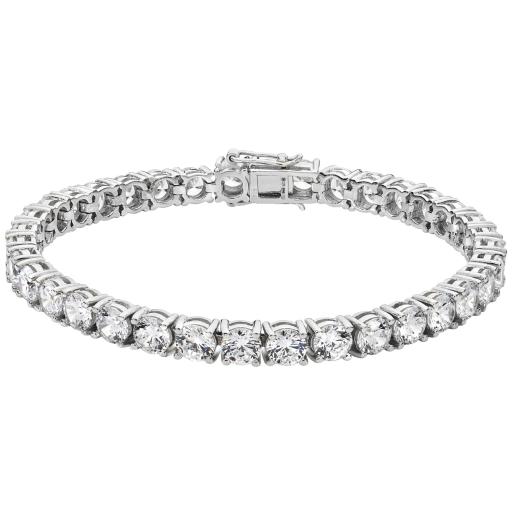 925 Sterling Silver 4mm CZ Tennis Bracelet   |   7.5 inch