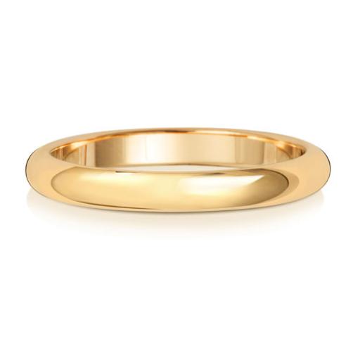 9ct Yellow Gold 2.5mm Wedding Band